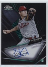 2021 Topps Chrome Black Green Refractor 25/99 Spencer Howard #CBA-SHO Auto 0c2