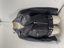 Acne Studios Womens Leather Asymmetrical Zip ...