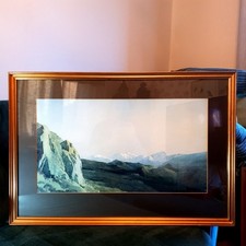 W.Heaton Cooper Vintage print Evening Above Watendlath framed L81.5xH55cm