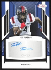 2024 SAGE HIT #A-JF2 Jeff Foreman Autographs Black (High Series)