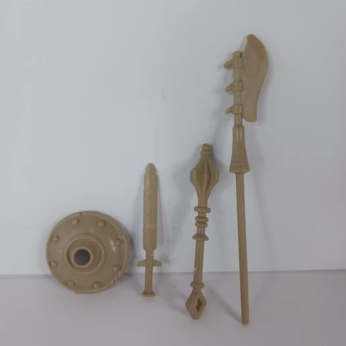 Lot Of 4 He Man Castle Grayskull Weapons Rack MOTU Vintage Accessories