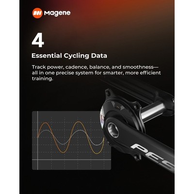 NEW Magene Power Meter PES P515 Dual Sided Cadence Pedal 165mm 53