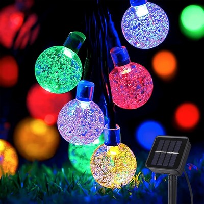 Useber Solar Lichterkette Aussen 50LED Lichterkette Außen/Innen,8 Modi und.