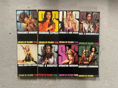 Konvolut 8 Bücher S.A.S. - Gérard de Villiers - Editions Plon