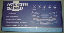 4PC Set Lock Sheet Holders Keep Sheets Tight  Fit All Mattresses FR1