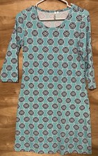 Lulu B Dress Woman’s Xs 3/4 Sleeve Color Blue Stretch Colorful