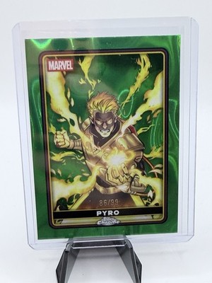 Trading Card Singles Non Sports Topps Chrome Marvel Pyro /99 2025