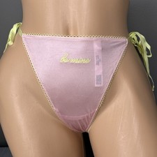 Tease Victoria s Secret V-string Thong Panty Second Skin Satin One Size New