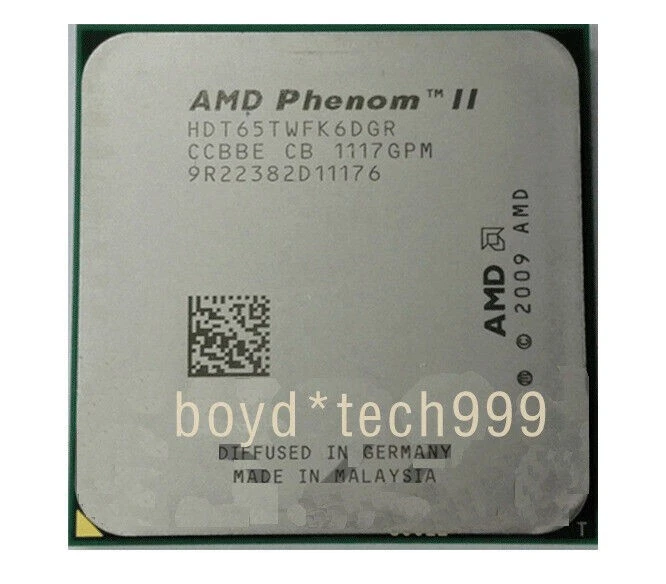 AMD Phenom II Socket AM3 X6-1035T X6-1045T X6-1055T X6-1065T AMD CPU Processor - Image 3 of 4