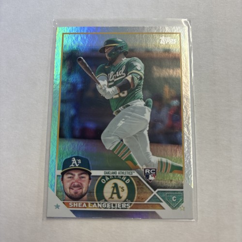 Shea Langeliers 2023 Topps Series One Rainbow Foil Rookie #127 Oakland Athletics - Afbeelding 1 van 2