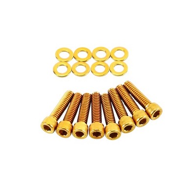 Gold Front Rear Engine Lifter Cover Screws for Harley 00-later Softail Dyna FXSB
