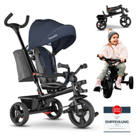 2 In 1 Dreirad Mit Schubstange Von 18 Monaten Bis 25Kg Lionelo Hairi🔸 Blau