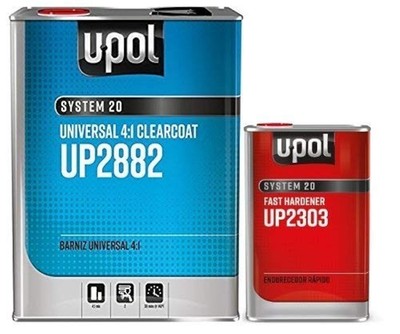 UPOL 2882 Fast KIT Overall Clear Urethane CLEARCOAT Universal Clear 41 Fast K...