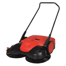 Bissell Commercial Bg497 Push Sweeper, 38 In.W, 13.2 Gal, Walkbehind