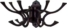 CTW 520010 Decorative Cast Iron Hinged Wall Mount Hook, Hang Jewelry Belts