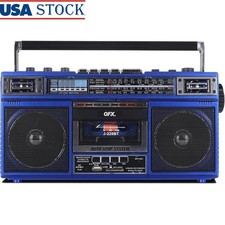 Portable Bluetooth Cassette Player Recorder Boombox USB SD Radio Speaker