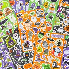 Fun Halloween Stickers for Kids Large Set of 200 Spooky Multi