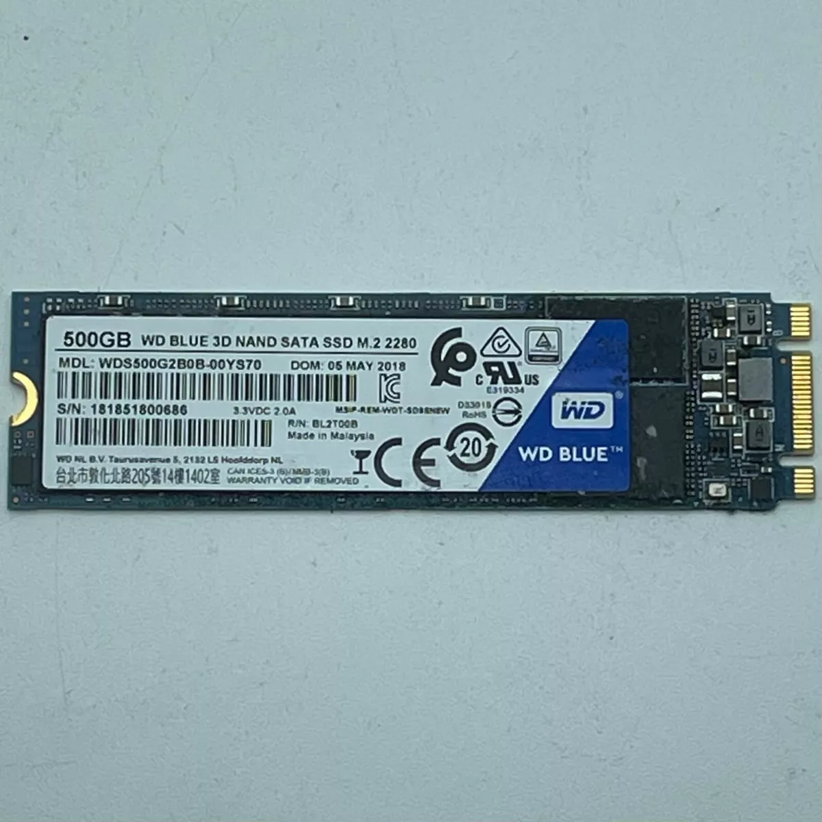 Respectivamente Si Agresivo WD Blue 500GB 3D NAND SATA SSD Solid State Drive M.2 2280 WDS500G2B0B-00YS70 | eBay Respectivamente Si Agresivo WD Blue 500GB 3D NAND SATA SSD Solid State Drive M.2 2280 WDS500G2B0B-00YS70 | eBay