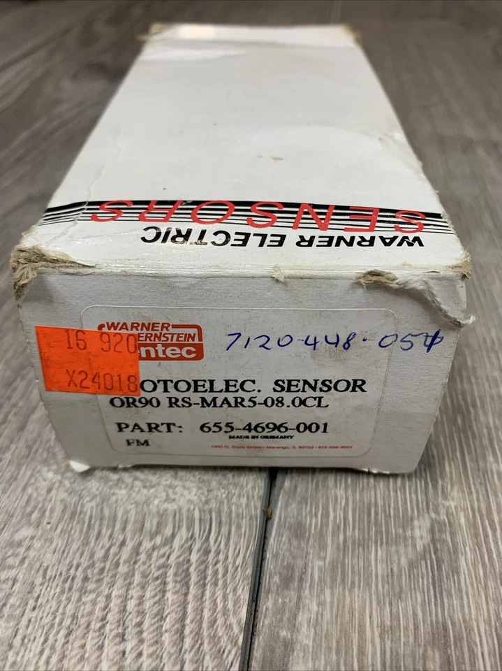 Warner Bernstein Sentec 655-4696-001 Photoelectric Sensor 12-265V AC/DC 3A Oem - Image 2 of 4