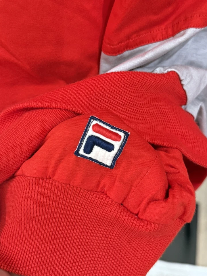 FILA Men Jayden Colorblock 100% Cotton Sweatshirt. Size 38 - Image 4 of 4