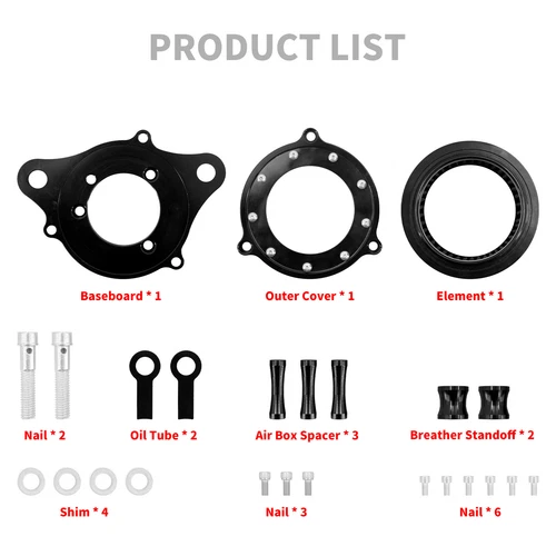 Transparenter Luftreiniger Ansaugfilter passend für Harley Sportster XL 883 1200 04-22 - Bild 3 von 16