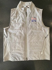 Chik Fil A Peach Bowl Down Vest Gray Womens Medium Rare NWT 