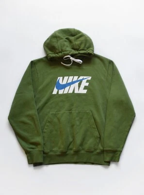 Nike vintage sweatshirt à capuche vert grand logo swoosh - Photo 1/4