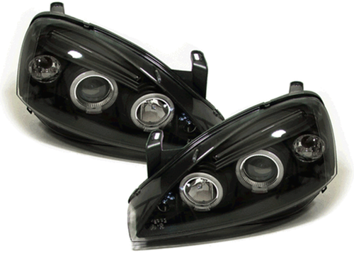 For Vauxhall Corsa C Black Angel Eye 
