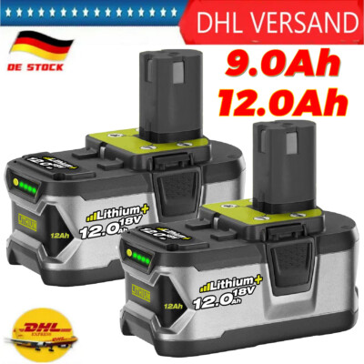 18V 12,0Ah TOOLS Akku für RYOBI One Plus Lithium RB18L50 Or P108 P104 Batteries 