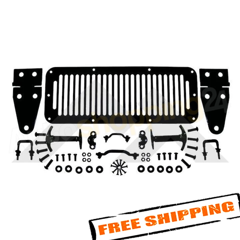 Crown RT26007 Complete Black Hood Set for 1987-1995 Jeep Wrangler YJ Foto 2 de 4