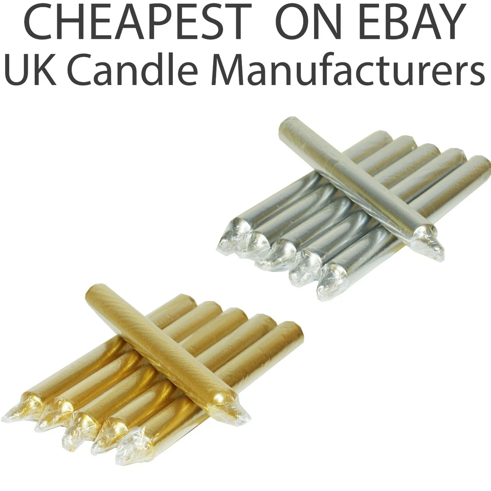 6x TAPERED DINNER CANDLES Bistro Home WEDDING PARTIES DECORATION CHEAP PRICE UK - Image 3 of 3