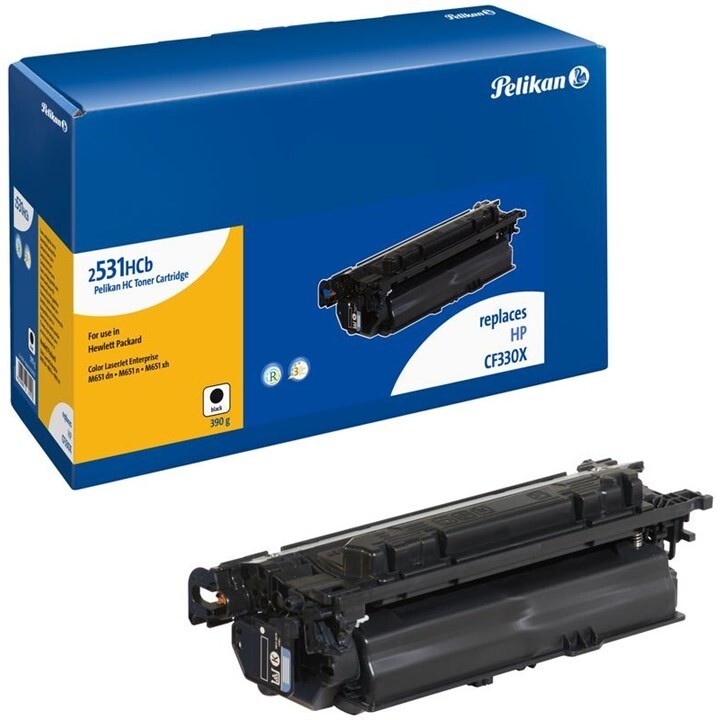 Black Toner Replaces HP CF330X Color LaserJet M651 Pelikan 2531HCb 4237057 New