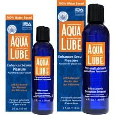 Aqua Lube Silky Smooth Sexual Pleasure Water Based Personal Lubricant