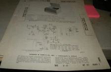 CRESCENT PHONO AMP WITH 4 SPEED RECORD CHANGER - 4 MODELS (SAMS PHOTOFACT 377-7)
