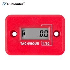 Digital Induction Tachometer Hour Meter 24 Stroke Lawn Mower Engine Waterproof
