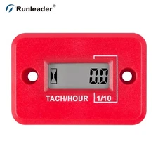 Digital Induction Tachometer Hour Meter 2/4 Stroke Lawn Mower Engine Waterproof