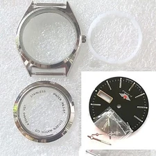 36mm Upgrade Metal Steel Watch Case Cover Kits Repair Parts for 8200 Movement