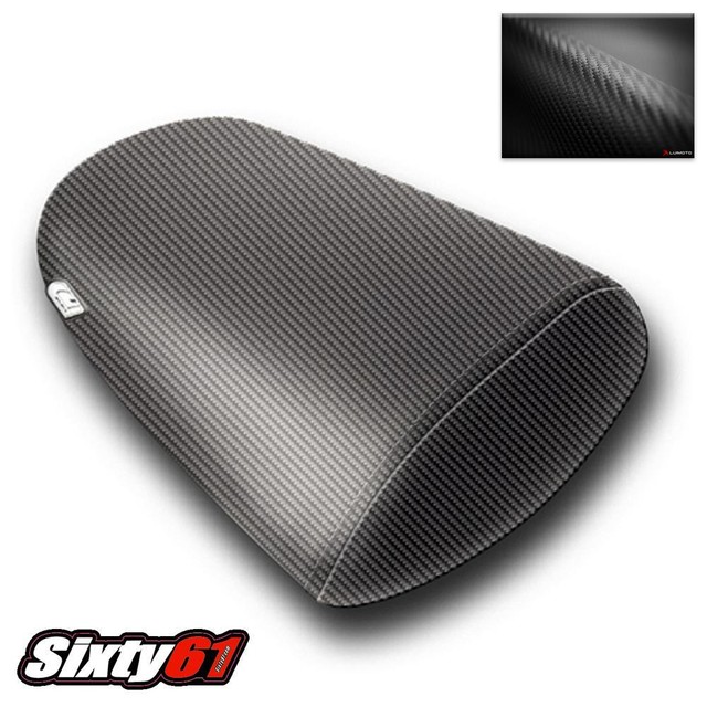 Kawasaki ZX6R Seat Cover 1998 1999 2000 2001 2002 Luimoto Black Rear
