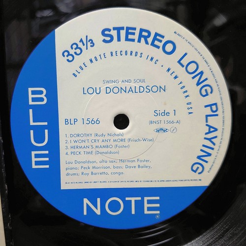 LOU DONALDSON "SWING AND SOUL" BLUE NOTE Japan LP 150g Laminated PROMO - Picture 3 of 3