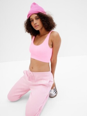 GAP Women's Size XL Regular 'GAP' Logo Joggers- Pure Pink