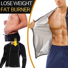 Sauna Shirt for Men Sweat Suit Compression Vest T-Shirt Weight Loss Body Shaper