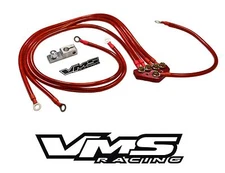 RED VMS RACING UNIVERSAL 5-POINT 10MM GROUND WIRE SYSTEM KIT B