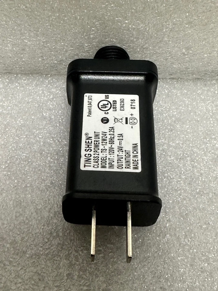 Ting Shen TS-12W24V 24V 0.5A  Class 2 Power Unit Raintight 2 pin female LED New - Image 2 of 4