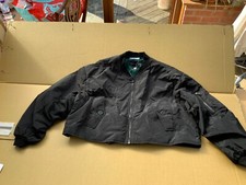 Story Of Lola Women's Oversized Bomber Jacket Black Xs/s New