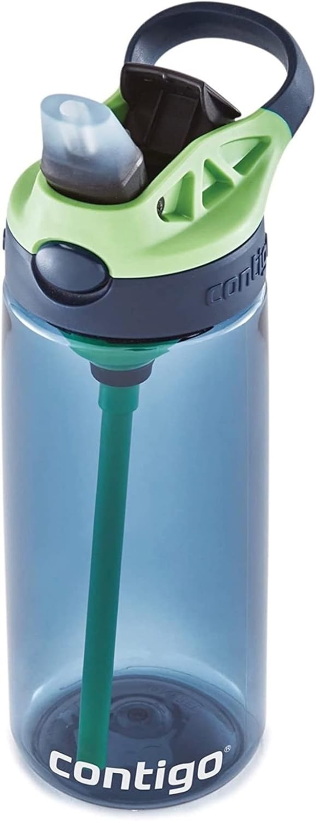 Kids Straw Water Bottle with AUTOSPOUT Lid, 20Oz, Blueberry
