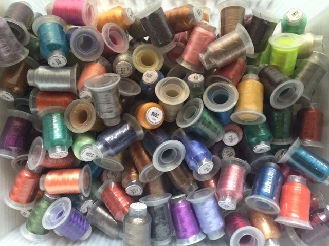 EMBROIDEX Big Lot of 100 Spools Polyester Embroidery Machine Thread