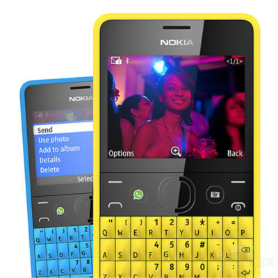 Nokia Asha 210 GSM Unlocked QWERTY Keyboard Bluetooth Wifi Dual SIM Phone