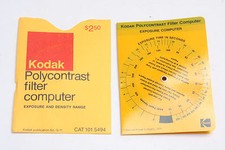 Kodak Polycontrast Filter Kodaguide Computer Wheels 1980 G11 English - NEW B107C