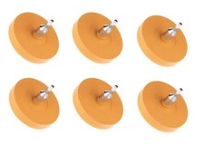 6x Folienradierer Radierscheibe 88mm incl. Adapter Aufkleber Entferner Set