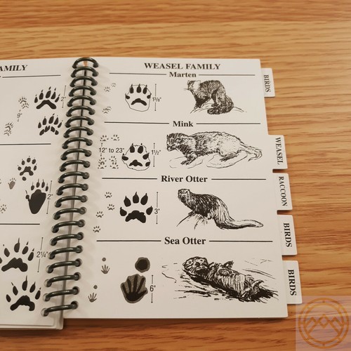 Pocket Guide To Animals / Tracks Book w/ Margin Ruler For Hiking Birding Hunting - Picture 6 of 12